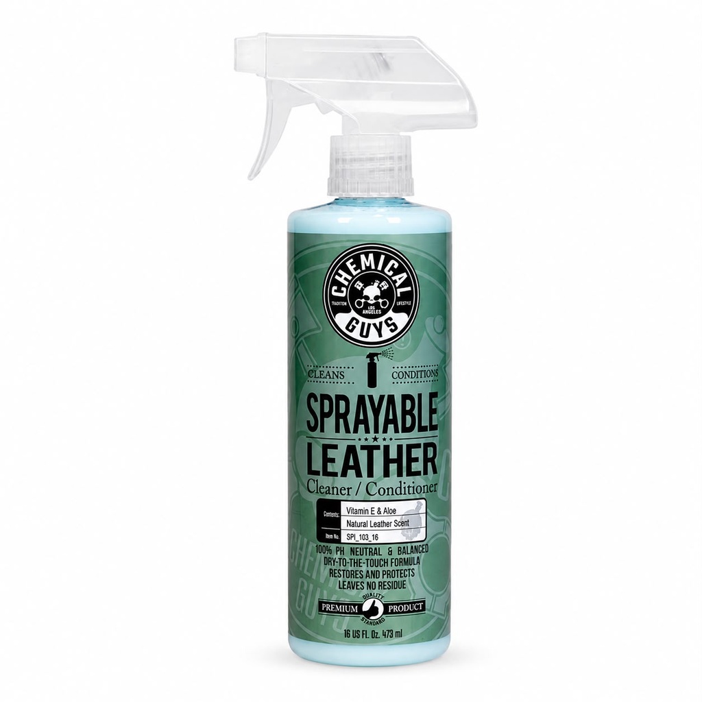 [SPI_103_16] Limpiador Acondicionador Cuero Chemical Guys Sprayable 473ml