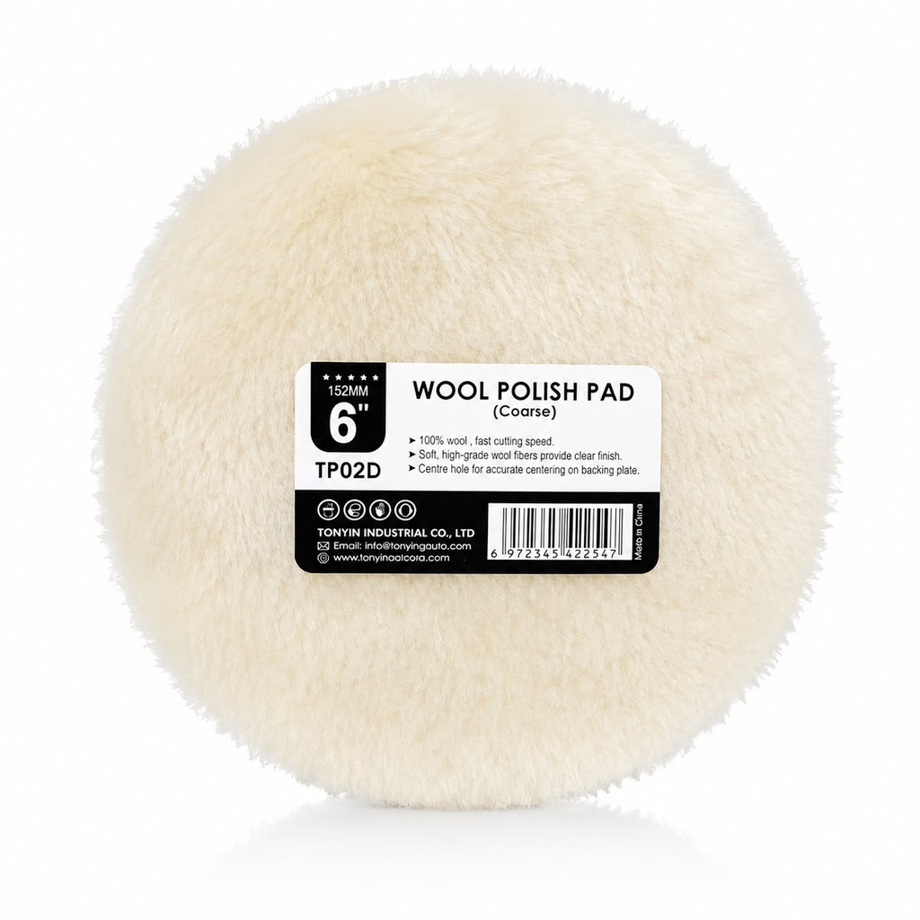 [TP02D] Pad Lana Pulido Tonyin TP02D 6 Pulgadas Corte Coarse