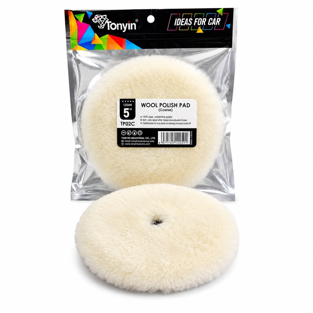 [TP02C] Pad De Lana Para Pulir Tonyin TP02C 5 Pulgadas Auto