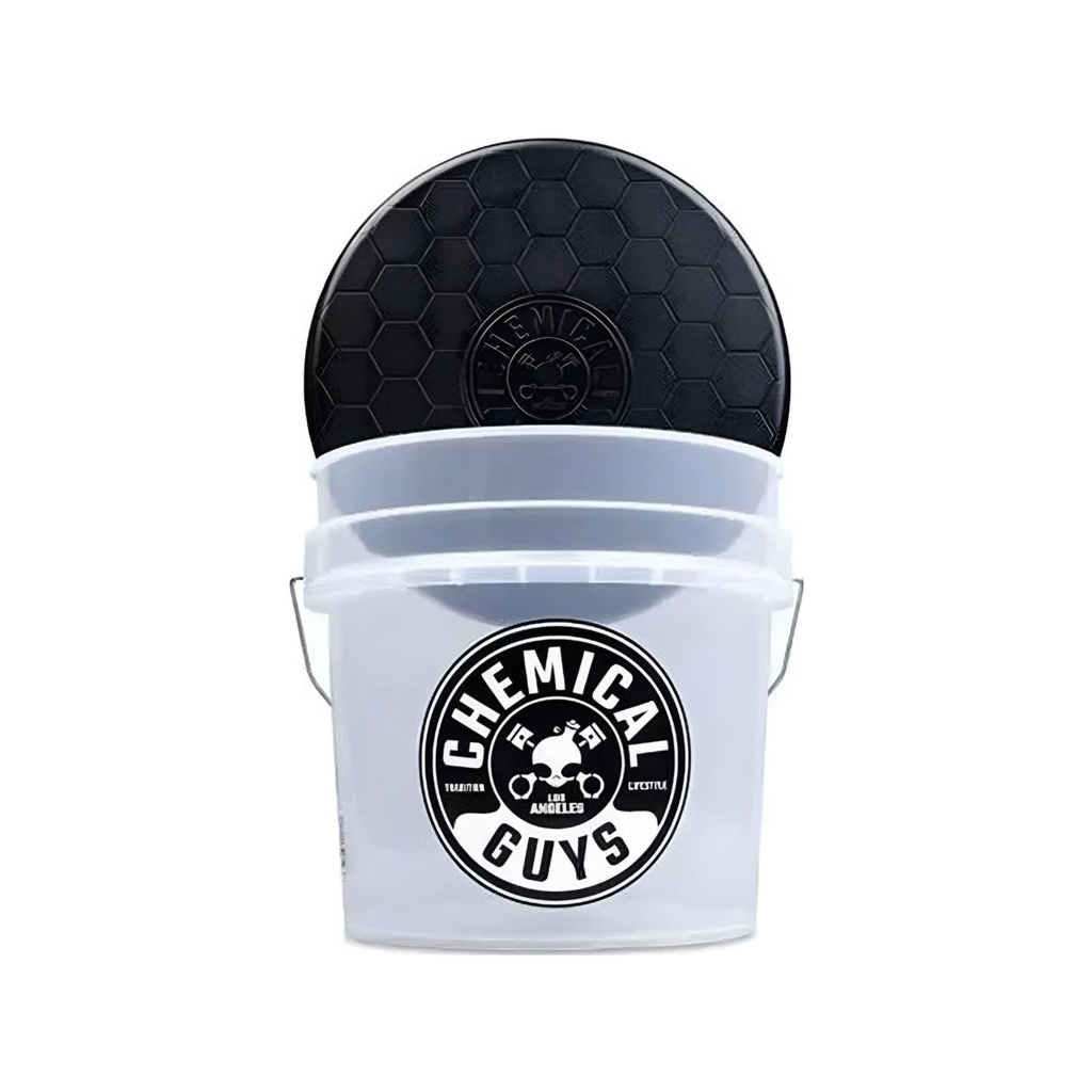 Cubeta Detailing Chemical Guys Blanco Con Tapa Para Auto